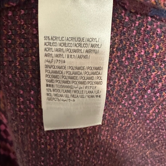 Farm Rio Tapestry scarf knit long sleeve dress size L - Picture 10 of 11